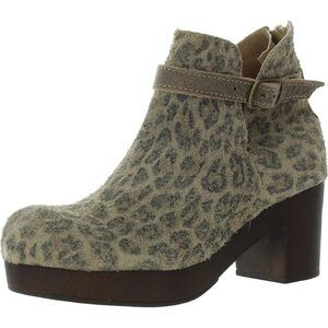 Californians Womens Jordyn Tan Zipper Suede Booties New